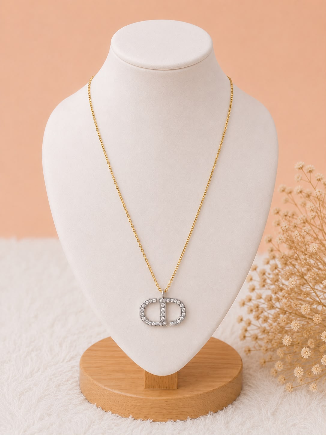Silver CD Necklace