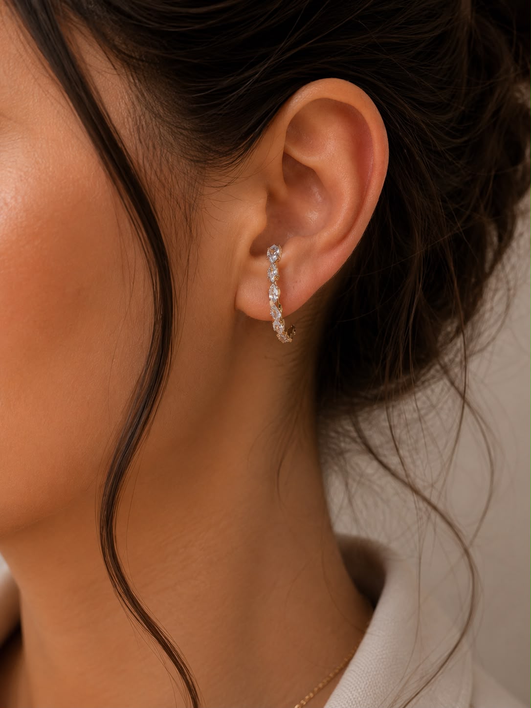 Ice Blossom Hoops