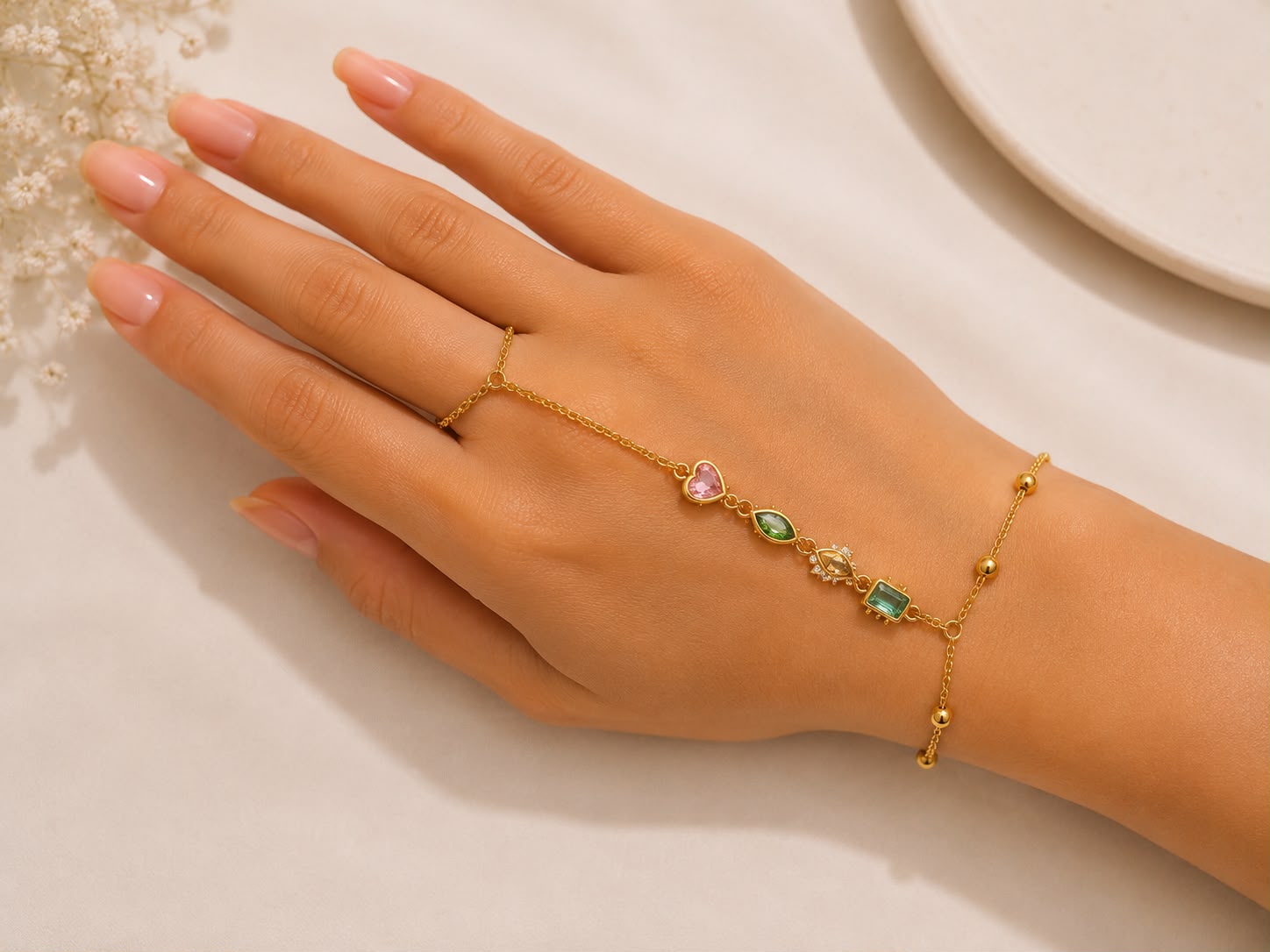 Enchanted Gem Hand Chain