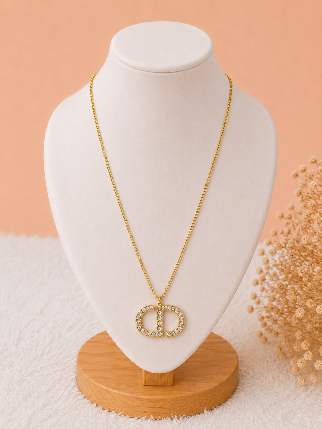 Golden CD Necklace
